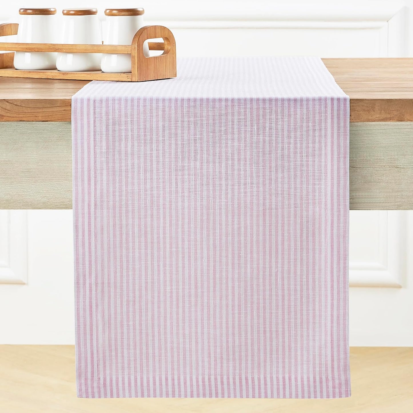 Elegant 100% Pure Linen Table Runner for Stylish Dining Decor