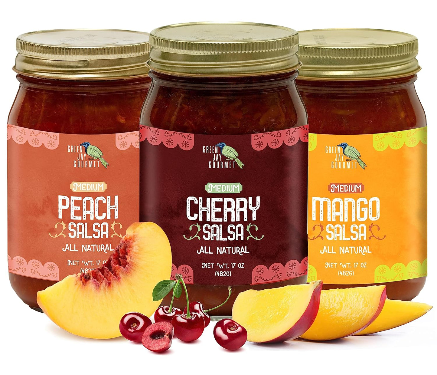 Green Jay Gourmet Fruity Favorites Salsa Variety Pack - 3 Jars