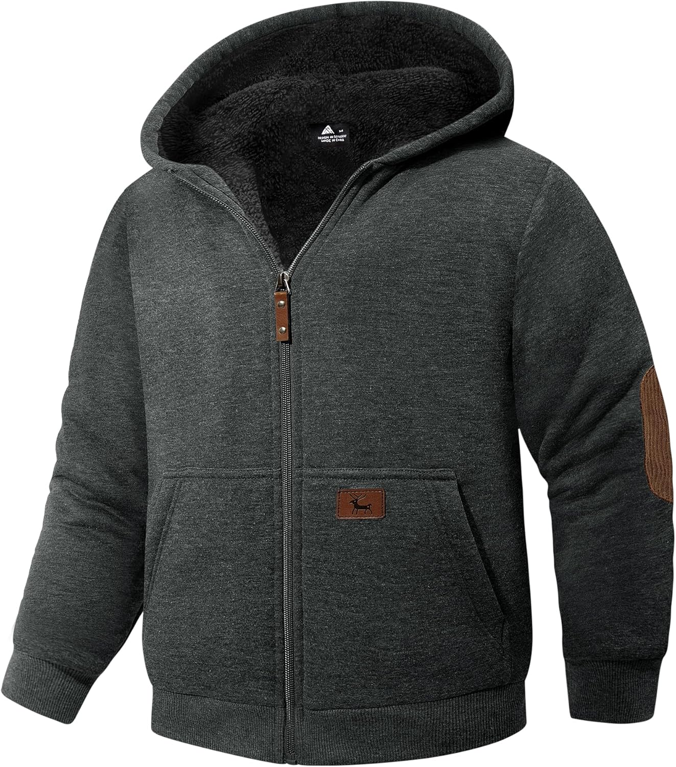 Boys Zip Up Hoodie Fleece Jacket for Kids 6-15 Years