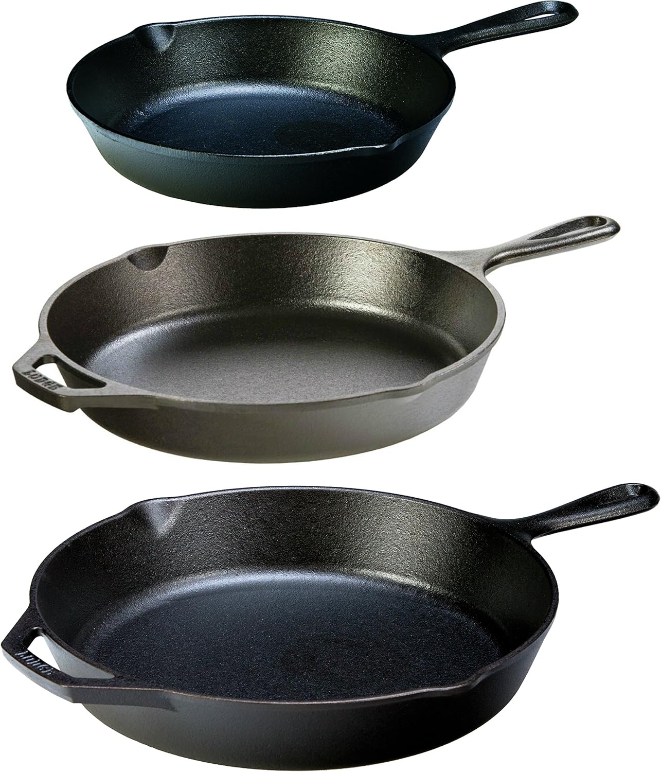 Lodge Seasoned Cast Iron Skillet Bundle for Versatile Cooking
