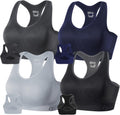 FITTIN Racerback Sports Bra for Women - Padded Seamless Support