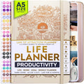 Life Planner Undated Weekly & Monthly Planner - Boost Productivity