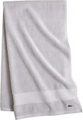 Lacoste Heritage Supima Cotton Bath Sheet, Microchip 35in x 70in