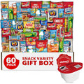 Snack Box Care Package Gift Box - 60 Count Variety Snacks