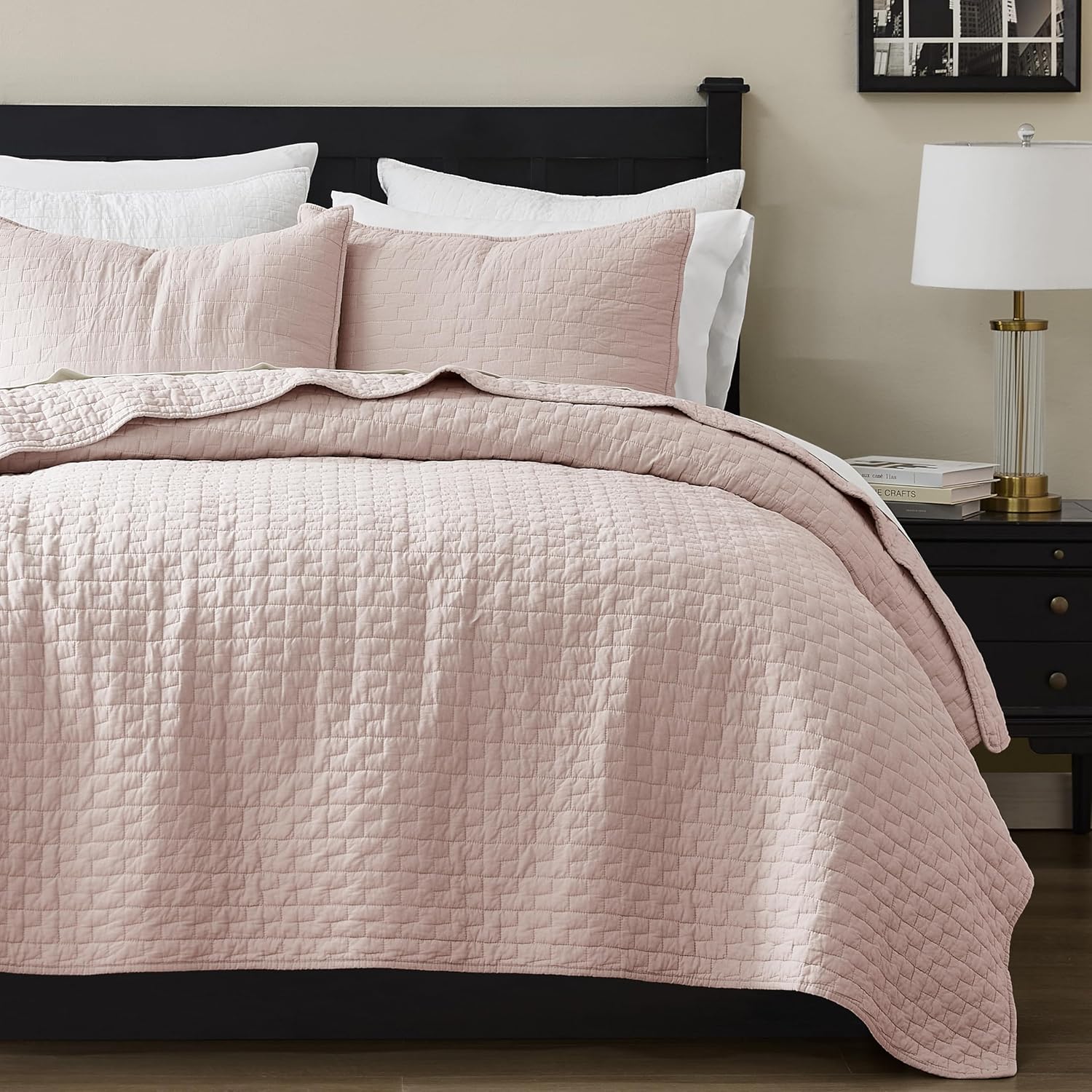Palassio Pink 100% Cotton Quilt King Size Bedding Set Review