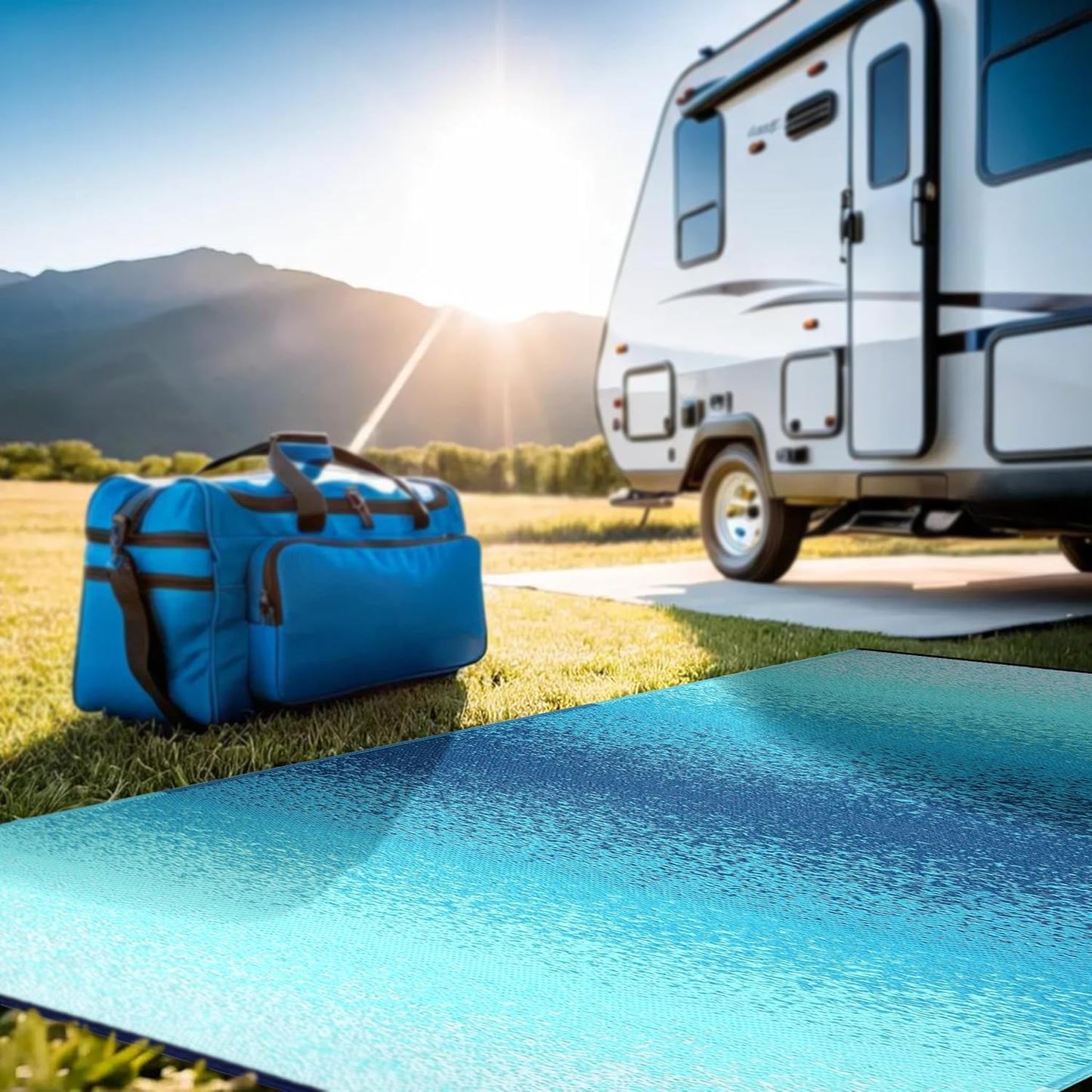 Outdoor Rug - Waterproof, Washable, Reversible for Any Space