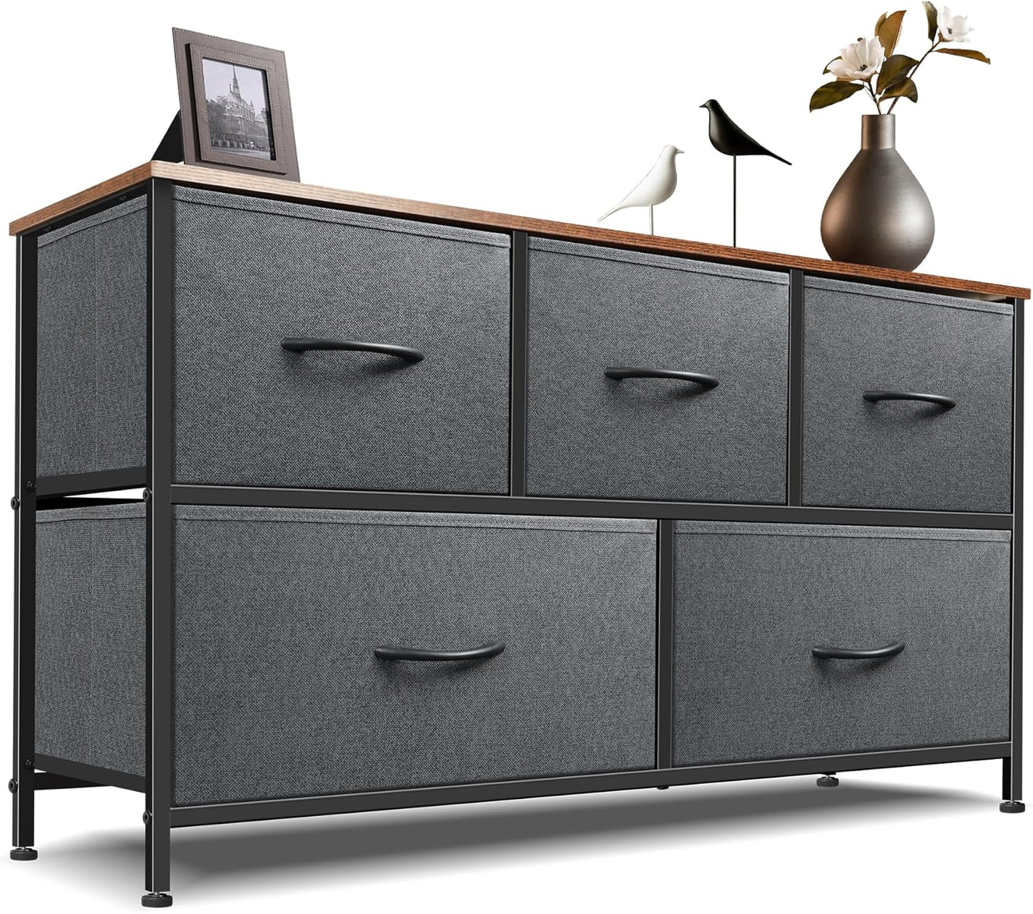 Dresser for Bedroom with 5 Drawers - Stylish Storage Solution