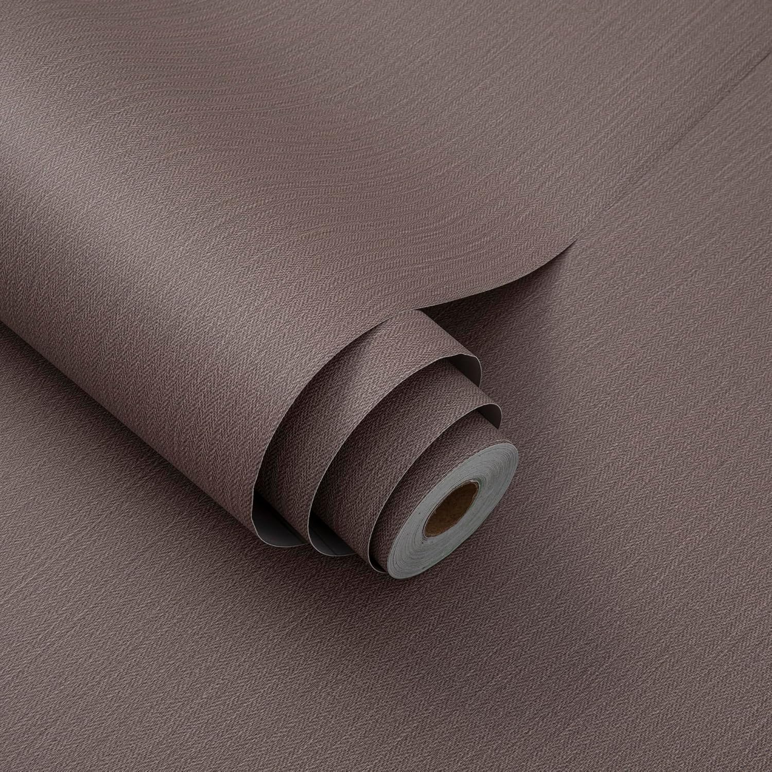 24in x 393in Brown Grasscloth Peel and Stick Wallpaper for Home