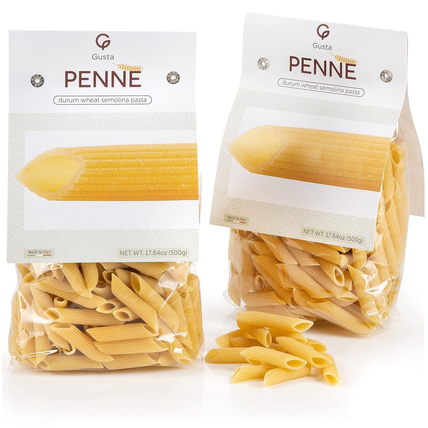 Gusta Penne Rigate Pasta - Authentic Italian Gourmet Pasta