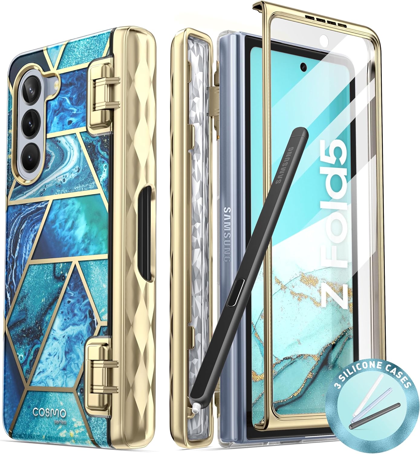 i-Blason Cosmo Case for Samsung Galaxy Z Fold 5 with Pen Holder