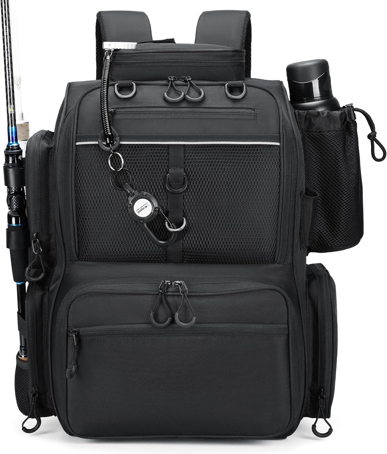 Rabjen Fishing Tackle Backpack with Rod Holders and Storage