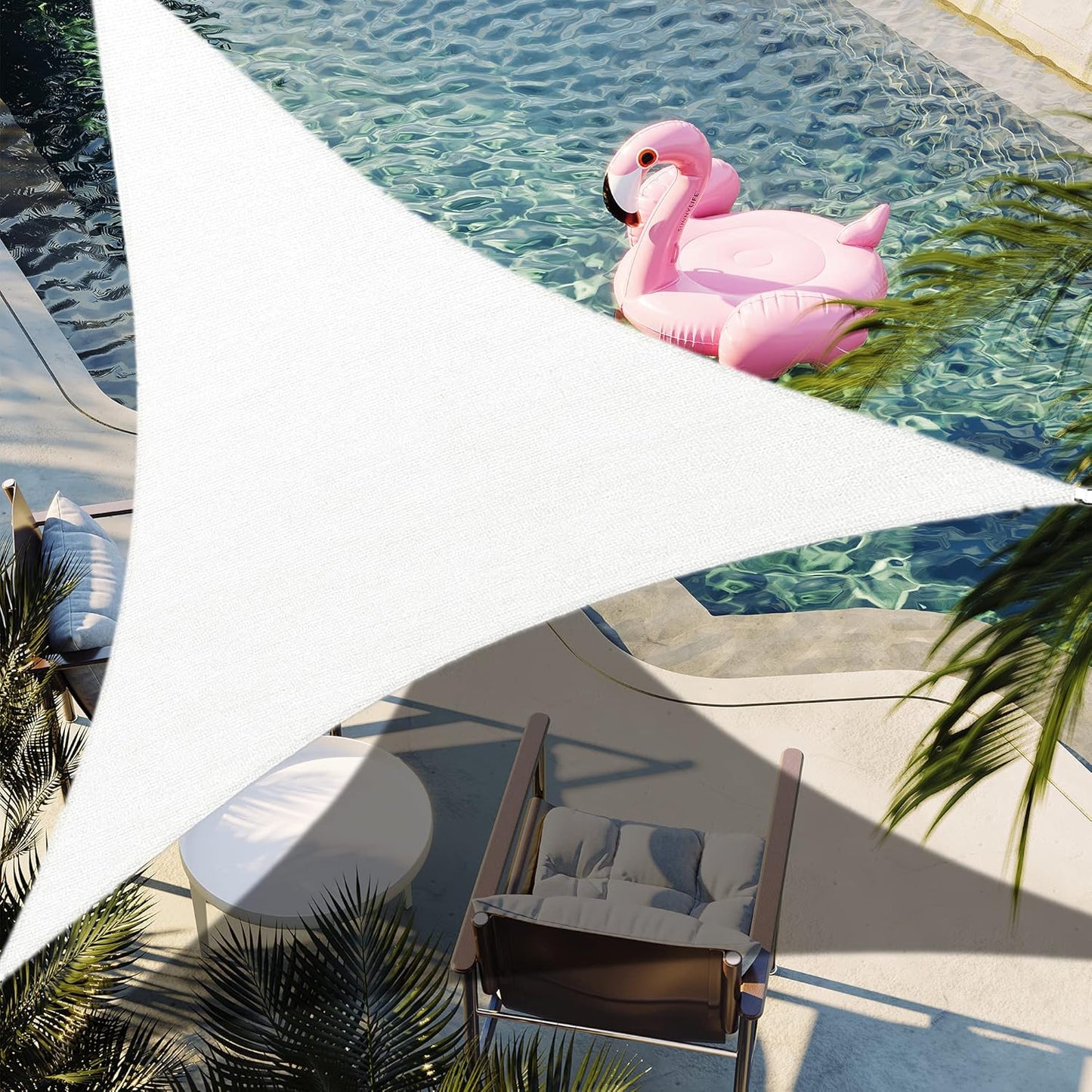16ft x 17ft Right Triangle Sun Shade Sail for Outdoor Spaces