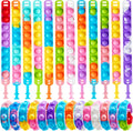 Pop Fidget Toys 25 Pack Party Favors for Kids - Bulk Sensory Bracelets