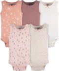 Gerber Baby Girls' Sleeveless Onesies - Multi-pack Comfort