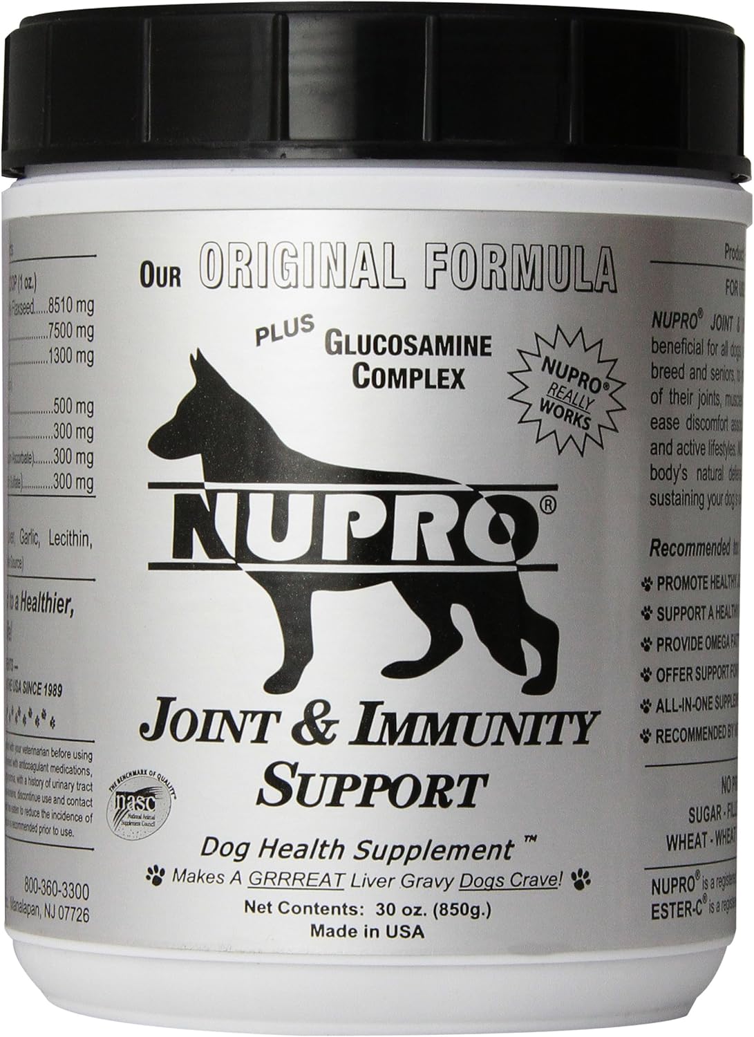 Nupro Joint Support 30 oz - All Natural Dog Supplement for Joints