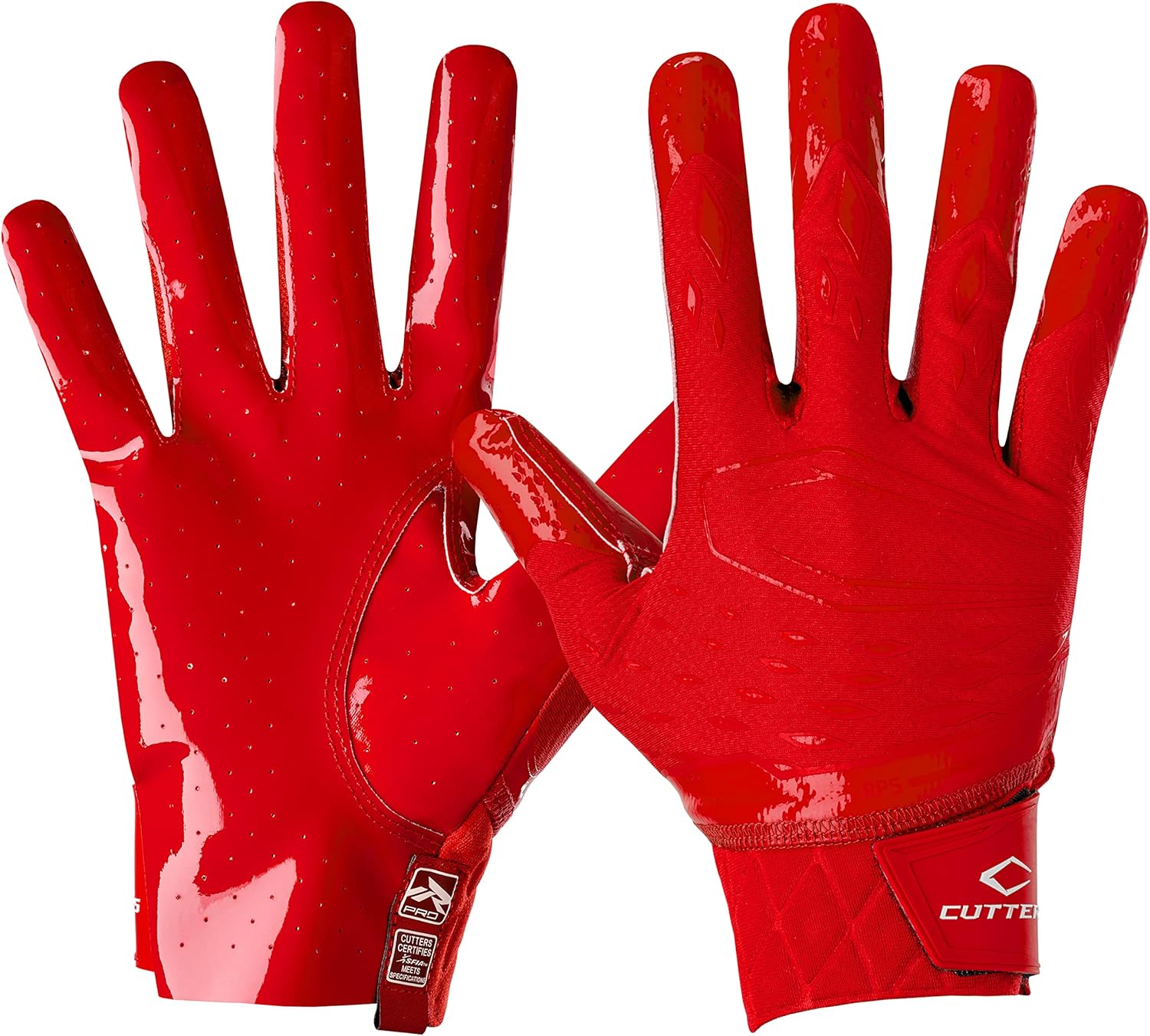 Cutters Rev Pro Football Gloves for Ultimate Grip and Comfort