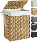 Laundry Hamper with Lid 23.8 Gallon - Compact, Ventilated Storage