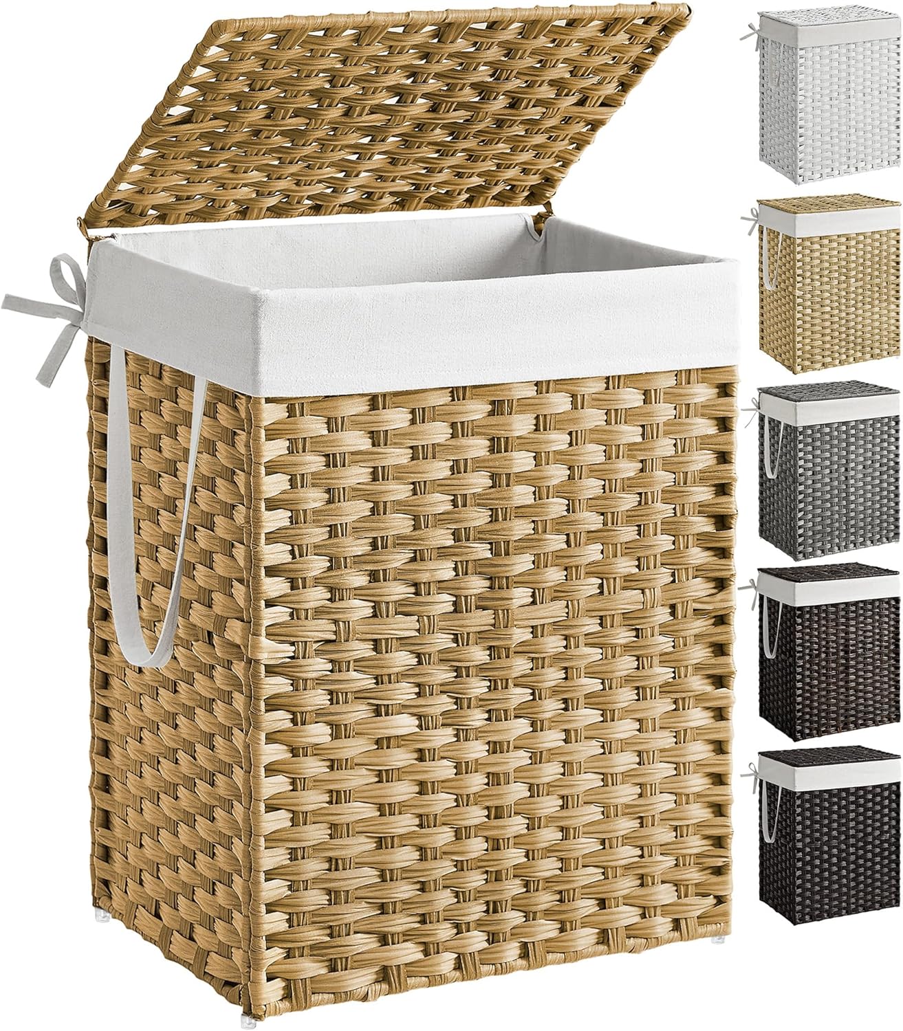 SONGMICS Laundry Hamper with Lid for Efficient Laundry Storage