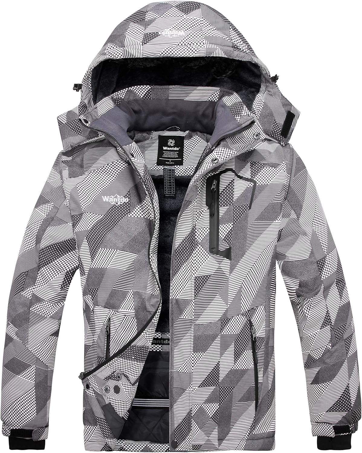 Wantdo Men's Waterproof Ski Jacket: Stay Warm & Dry!