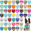 50PCS Fathers Day Dog Bandanas for Large XL XXL Dogs Grooming