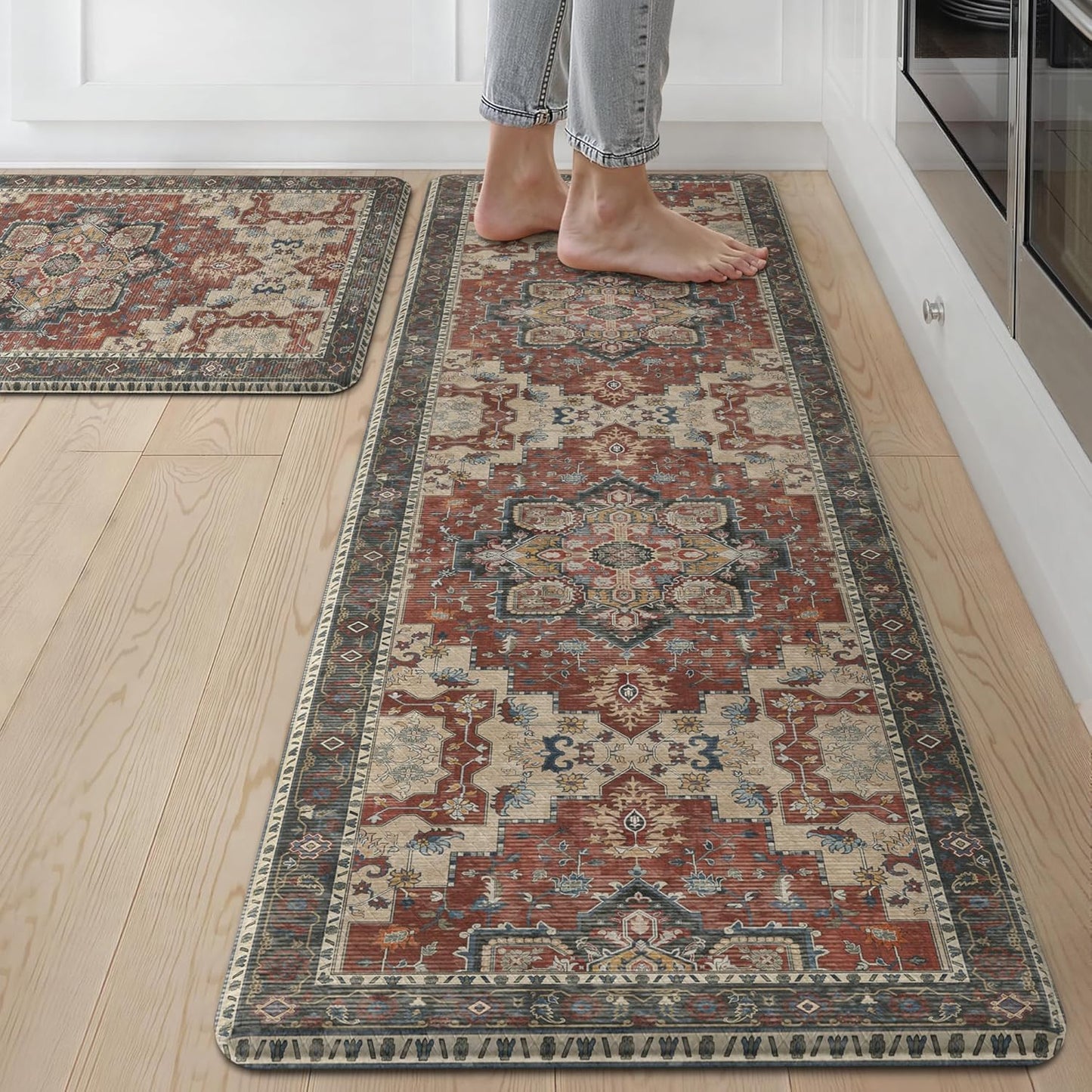GENIMO Kitchen Mats for Floor - Anti Fatigue Comfort and Style