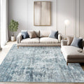 Abstract Rug 5x7 Machine Washable Area Rug - Low Pile, Non-Slip