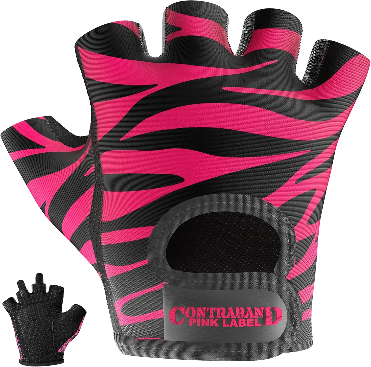 Zebra Print Lifting Gloves - Lightweight & Padded!