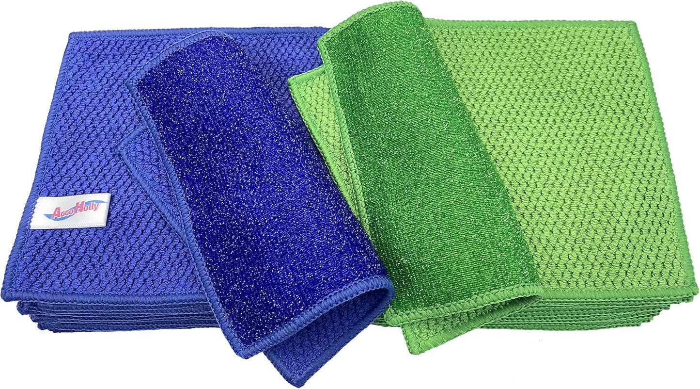 Non-Scratch Microfiber Dish Cloths - Reusable & Durable