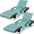 Lounge Chair Towel Cover Pack of 2 - Oversized Mandala Beach Chair