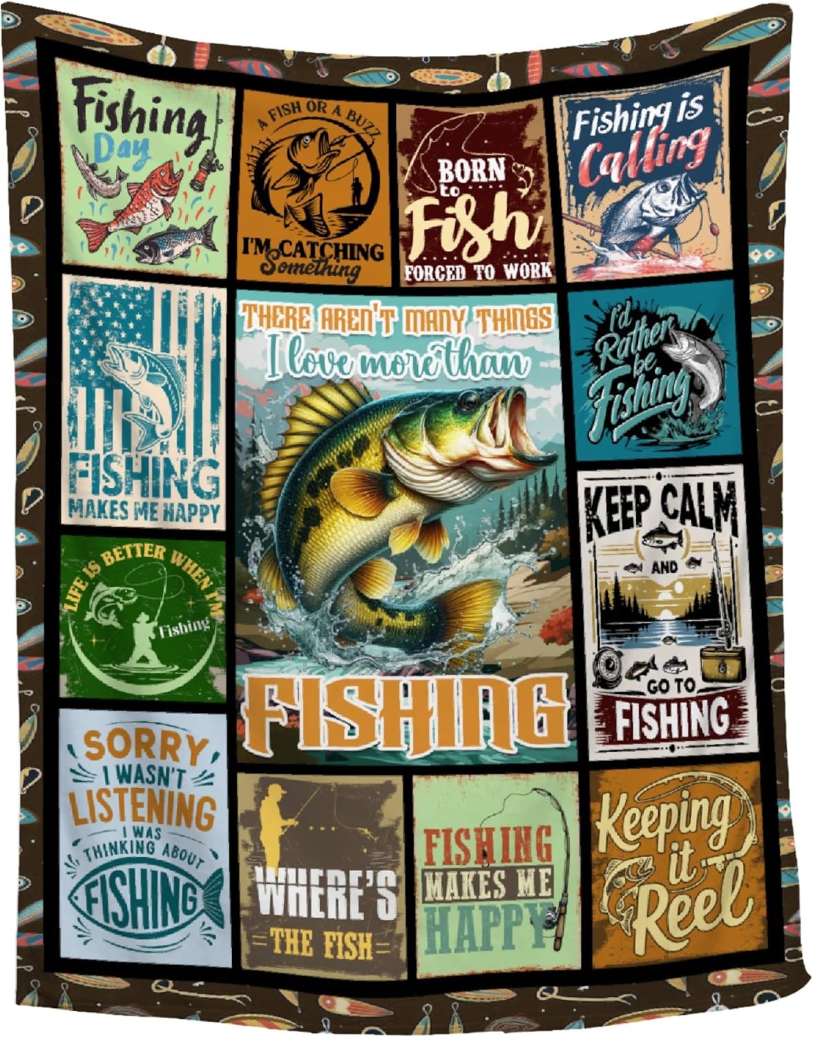 Fisherman's Dream Blanket - Fishing Gifts Galore!