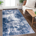 Abstract Area Rug 3x5 Ft Washable Rug - Soft Non-Slip Entry Mat