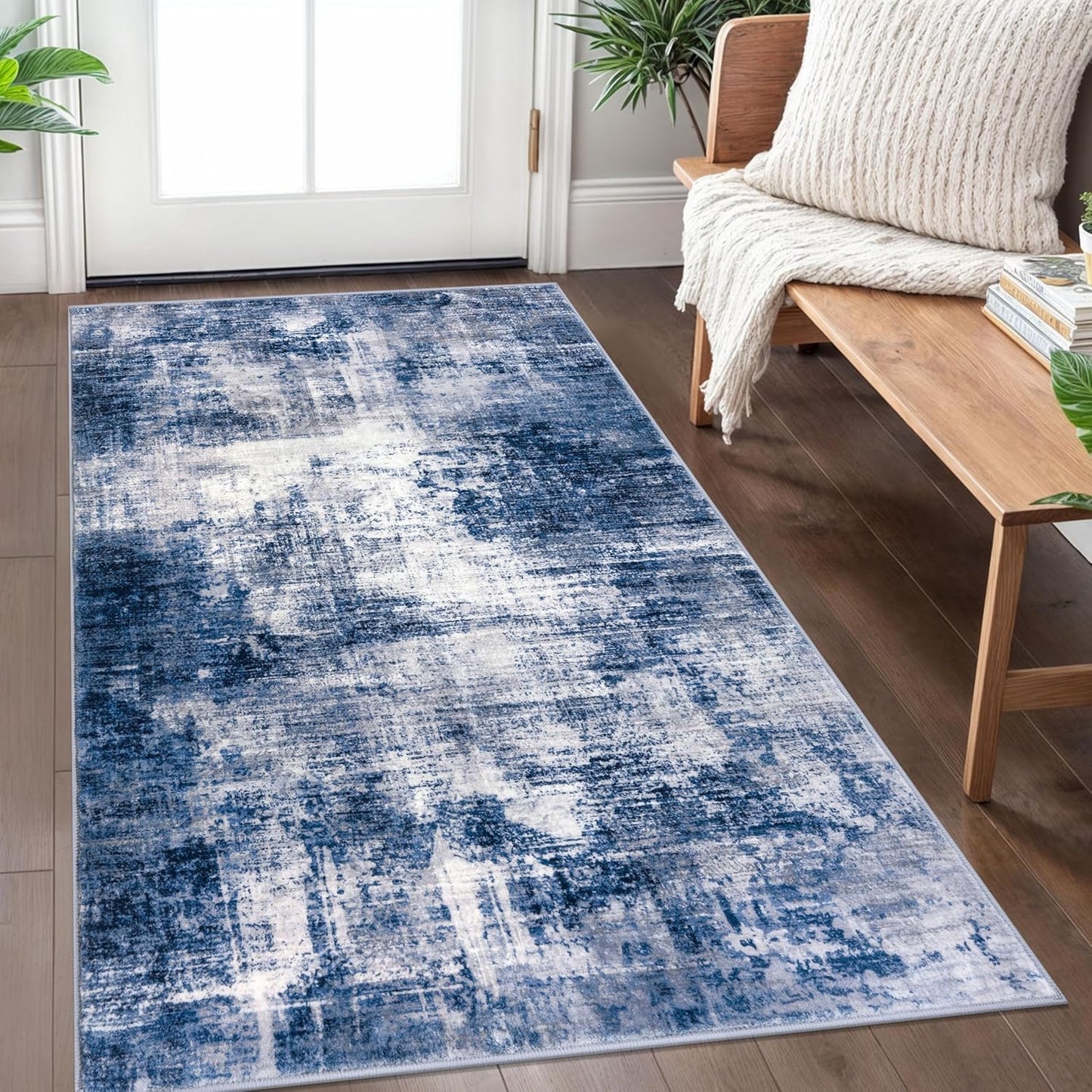 IOHOUZE Abstract Area Rug 3x5 Ft for Entryway and Kitchen