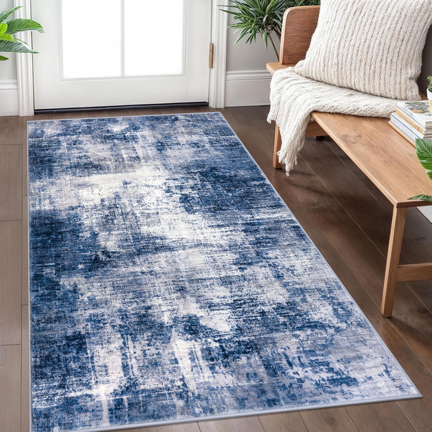 IOHOUZE Abstract Area Rug 3x5 Ft for Entryway and Kitchen