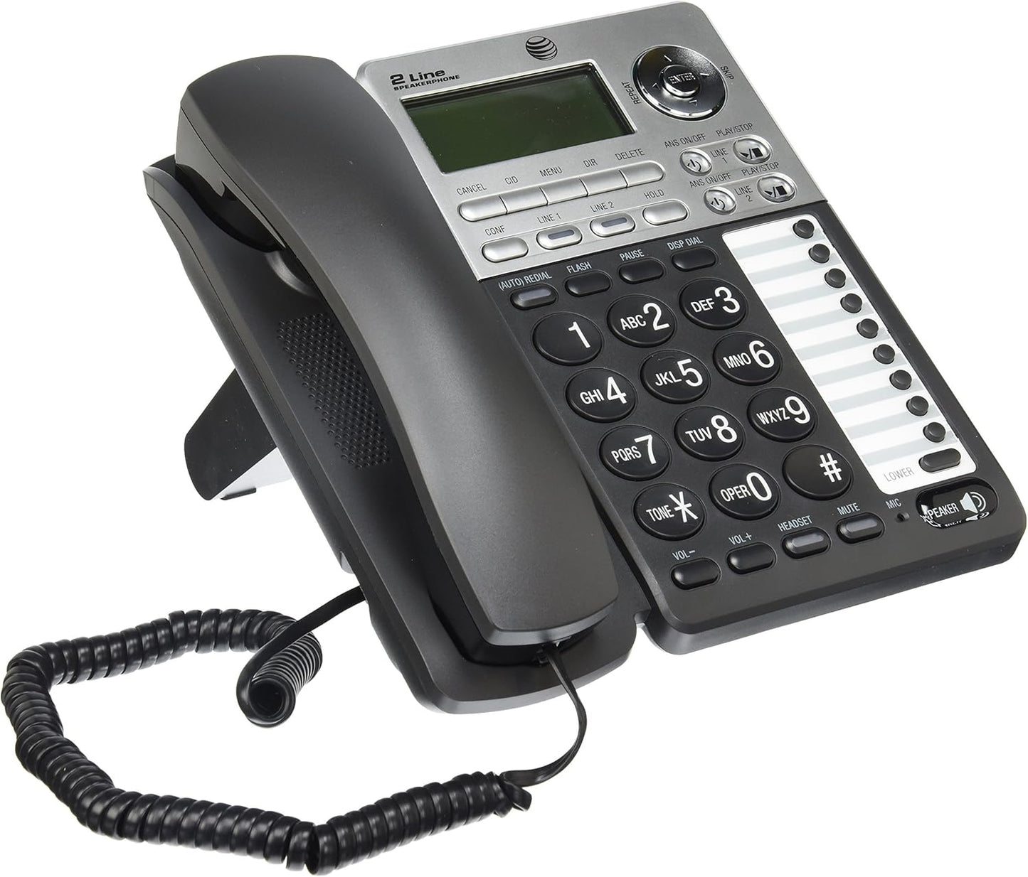 AT&T ML17939 2-Line Corded Telephone with Digital Answering System