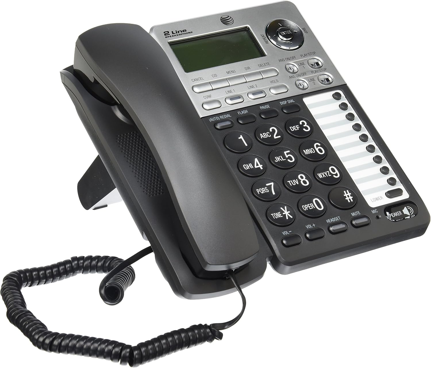 AT&T ML17939 2-Line Corded Telephone with Digital Answering System