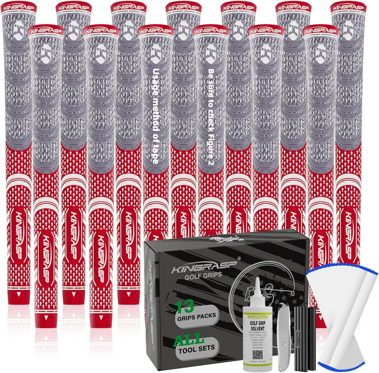 Premium Rubber Golf Grips 13 Pack for Ultimate Performance