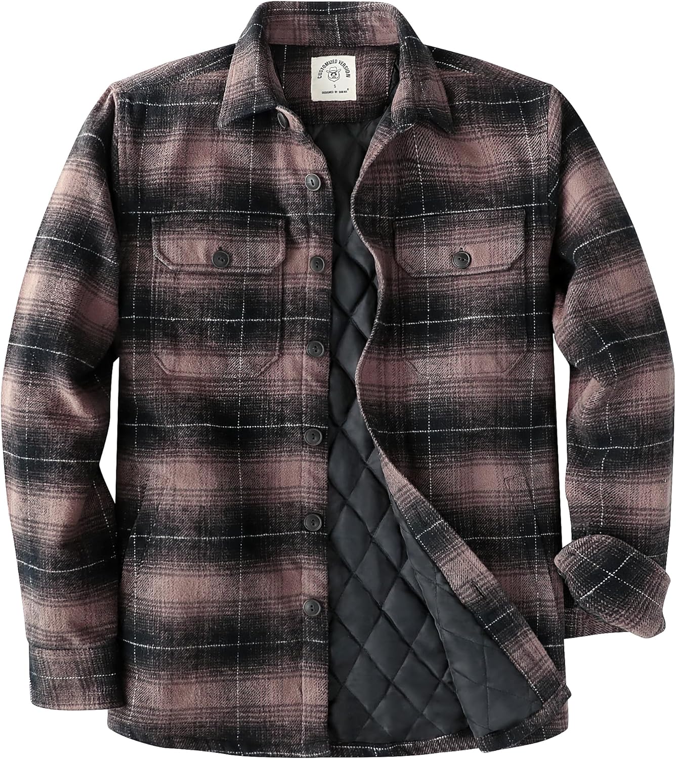 Dubinik Mens Shacket Flannel Shirt for Warmth and Style