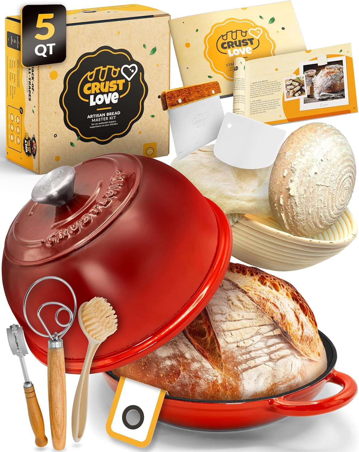 5QT Enamel Bread Dome - CRUSTLOVE