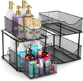Under Sink 2-Tier Metal Organizer with Sliding Drawers - Space Saver