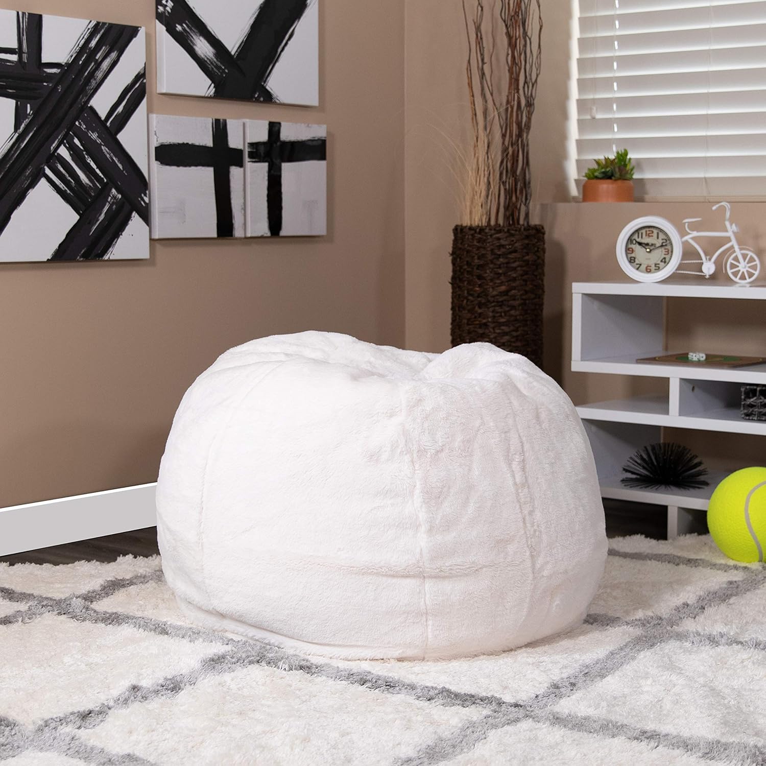 Cozy Kids Fluffy Bean Bag Chair