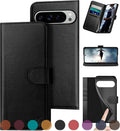 Google Pixel 9 Pro XL Genuine Leather Wallet Case - RFID Protection