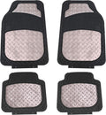 FH Group Heavy-Duty Metallic Rubber Floor Mats for Cars