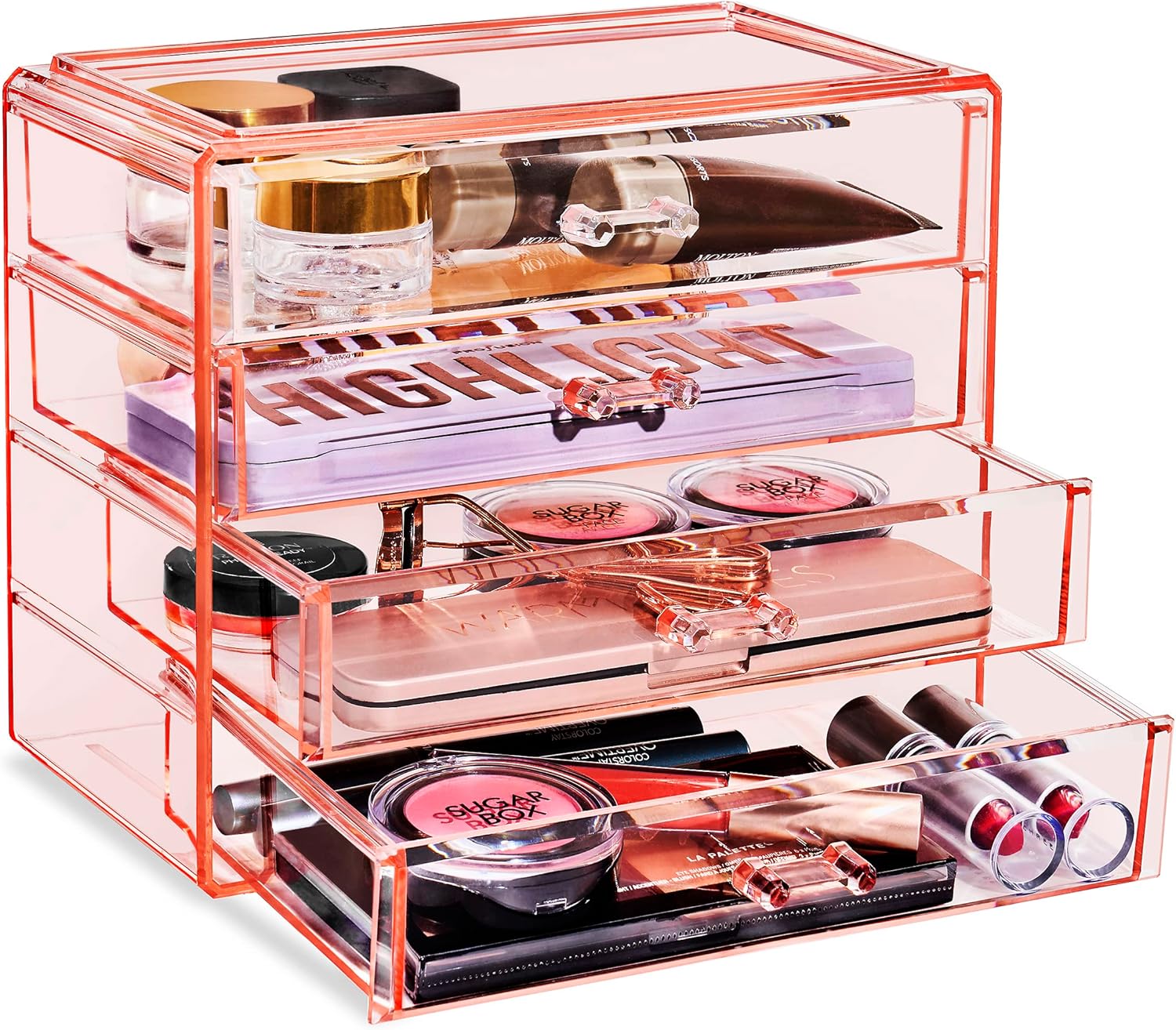 Sorbus Makeup Organizer - 4 Drawer Acrylic Storage for Beauty