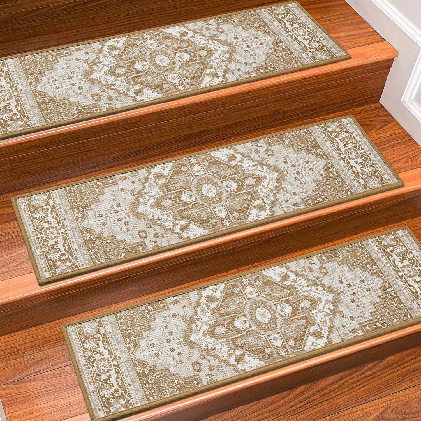 Non Slip Carpet Stair Treads for Wooden Steps, 15 Pack 8in x 30in