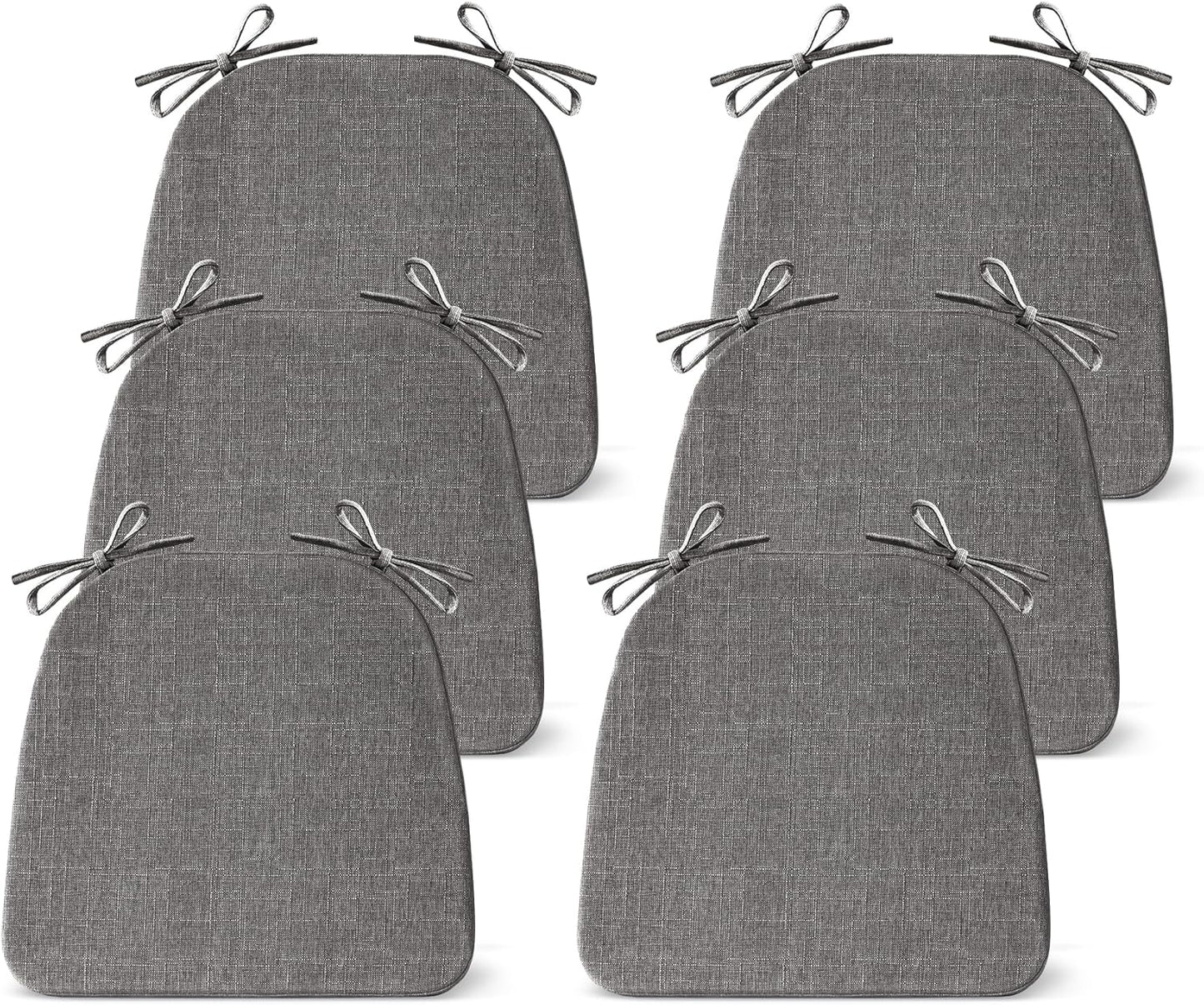 Chair Cushions for Dining Chairs Set of 6, Non Slip Kitchen Pads
