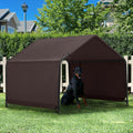Dog Shade Shelter Outdoor Tent for Large Medium Dogs, Brown