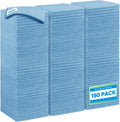 Blue Microfiber Cleaning Cloth 150 Pack - Ultra Absorbent Car Towels