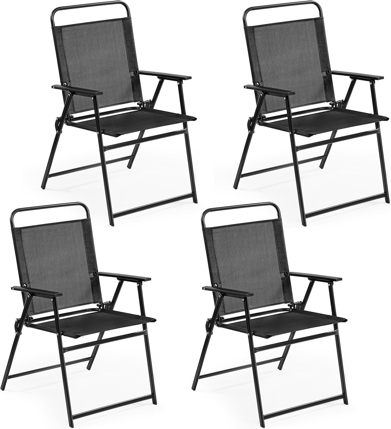 Yaheetech Portable Outdoor Dining Chairs - Set of 4