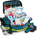 First Responder Fully-Stocked EMT Trauma Kit - Professional Blue