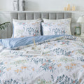 HoneiLife Floral Duvet Cover Queen - 100% Cotton Comforter Cover